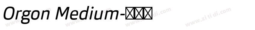 Orgon Medium字体转换